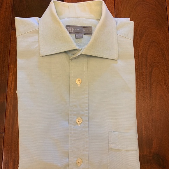 2 Hickey Freeman dress shirts. Both French cuffs. - Picture 8 of 8